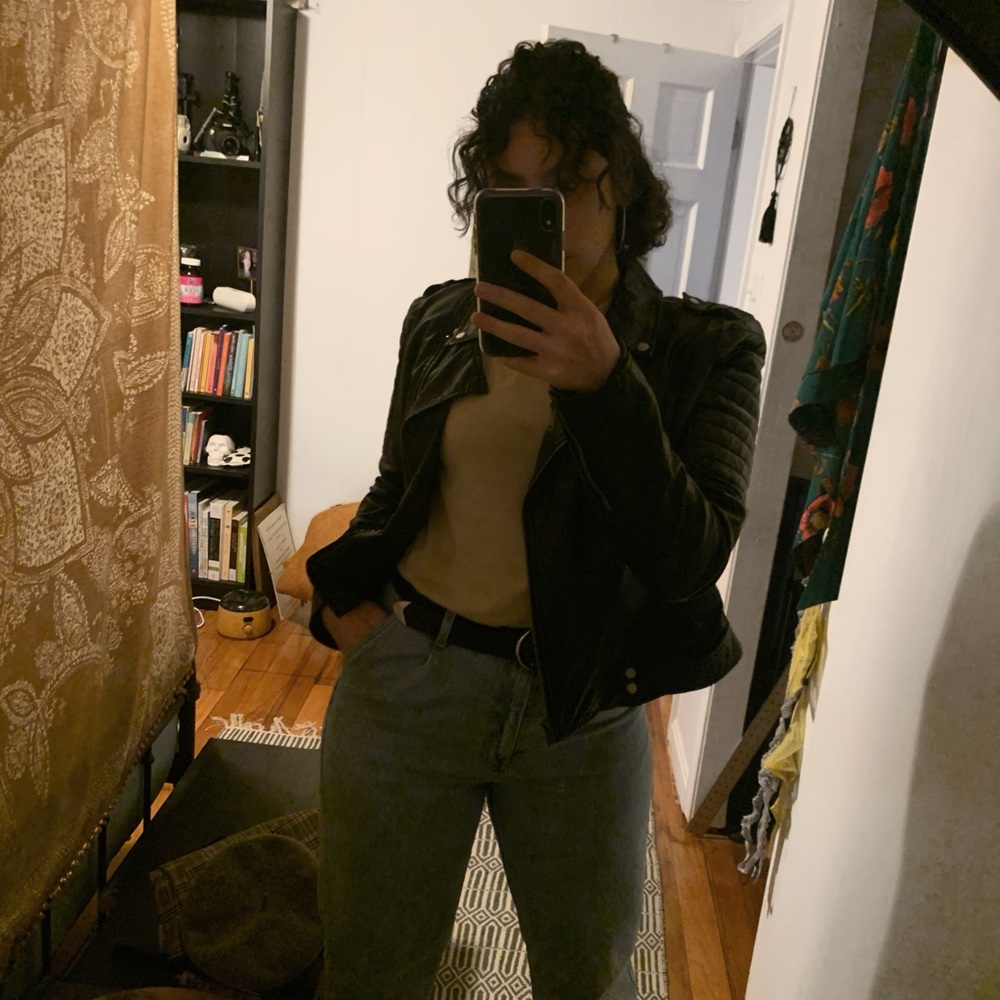 Faux leather jacket